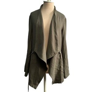 NWOT Lascana Drawstring Waistband Jacket in Olive - Size 6